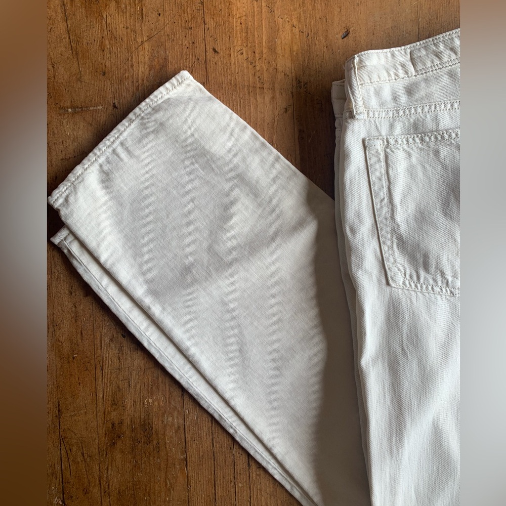 Rag & Bone Ecru Dre Low Rise Baggy Boyfriend Denim Jeans - Picture 7 of 16